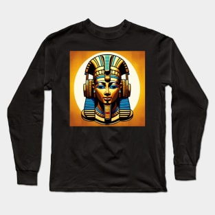 Golden Egyptian Music Pharaoh Long Sleeve T-Shirt